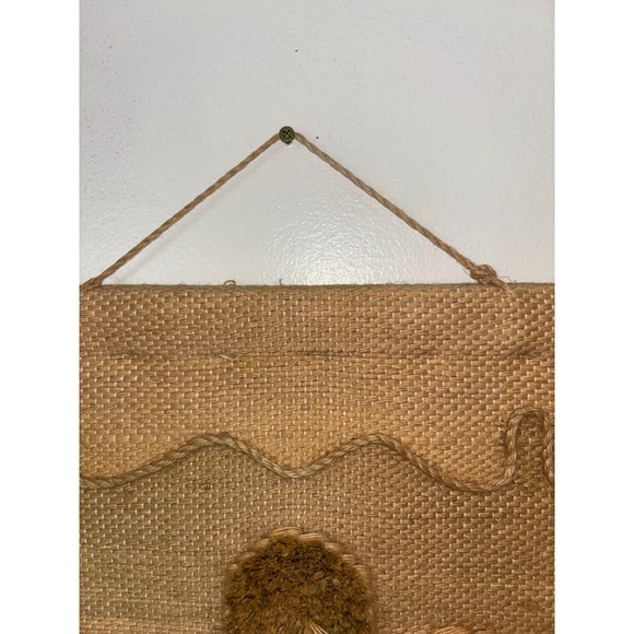 Vintage Southwestern Cactus Woven Wall Hanging Tapestry Tassels 1988 ICA - Picture 6 of 9